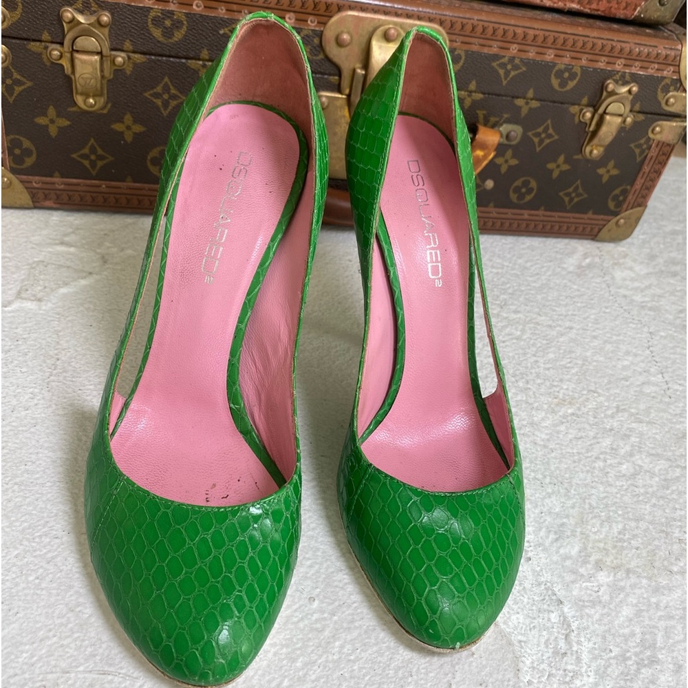 DSQUARED Jeffrey New York Green Shoe